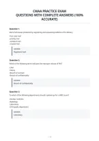 Cmaa Practice Exam&NewLine;Questions With Complete Answers &lpar;100&percnt;&NewLine;Accurate&rpar;