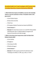 AHFI Accredited Health Care Fraud Investigator Exam &vert; &NewLine;Complete Practice Questions&comma; Correct Answers & Detailed &NewLine;Rationales &lpar;2026&sol;2027&rpar;