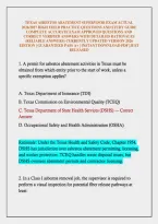 Texas Asbestos Abatement Supervisor Exam Actual &NewLine;2026&sol;2027 High Yield Practice Questions And Study Guide &NewLine;Complete Accurate Exam Approved Questions And &NewLine;Correct Verified Answers With Detailed Rationales &NewLine;&lpar;Reliable Answers&rpar; Currently Updated Version 20