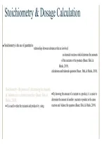 CHEM 120 Week 7 Chemistry Project 2026&sol;2027 &vert; Stoichiometry & Dosage Calculations Study Guide&comma; Practice Questions & Solutions