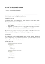 CS 1101 Unit 3 Programming Assignment 2026&sol;2027 &vert; Programming Study Guide&comma; Solutions & Assignment Review
