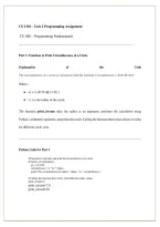 CS 1101 Unit 2 Programming Assignment 2026&sol;2027 &vert; Programming Solutions&comma; Study Guide & Assignment Review
