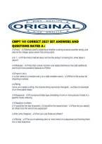 Cmpt 141 Correct 2027 Set Answers And Questions Rated A&period;pdf