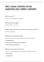 Mdc 3 Exam 1 Updated Actual&NewLine;Questions And Correct Answers