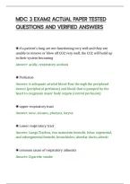 Mdc 3 Exam2 Actual Paper Tested&NewLine;Questions And Verified Answers&NewLine;