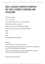 Mdc 3 Exam2 Complete Question&NewLine;Set 100&percnt; Correct Answers And&NewLine;Solutions