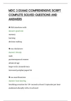 Mdc 3 Exam2 Comprehensive Script&NewLine;Complete Solved Questions And&NewLine;Answers&NewLine;