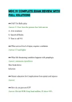Mdc Iv Complete Exam Review With&NewLine;Full Solutions&NewLine;