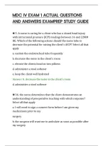 Mdc Iv Exam 1 Actual Questions&NewLine;And Answers Examprep Study Guide