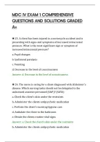 Mdc Iv Exam 1 Comprehensive&NewLine;Questions And Solutions Graded&NewLine;A&plus;