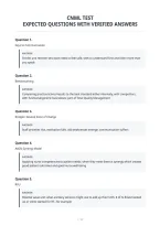 Cnml Test&NewLine;Expected Questions With Verified Answers