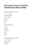 Mdc Iv Exam 2 Actual Test Paper Full&NewLine;Questions And Correct Answers
