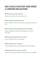 Mdc Iv Exam 2 Exam Study Guide Graded&NewLine;A&plus; Questions And Solutions