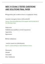 Mdc Iv Exam 2 Tested Questions&NewLine;And Solutions Final Paper&NewLine;