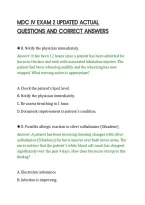 Mdc Iv Exam 2 Updated Actual&NewLine;Questions And Correct Answe