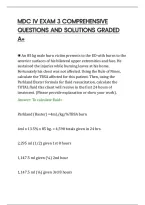 Mdc Iv Exam 3 Comprehensive&NewLine;Questions And Solutions Graded&NewLine;A&plus;