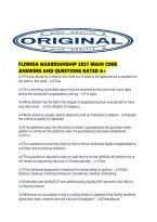 Florida Guardianship 2027 Main Core Answers And Questions Rated A&period;pdf