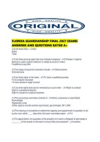 Florida Guardianship Final 2027 Exams Answers And Questions Rated A&period;pdf