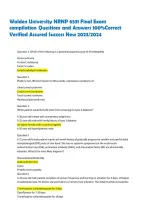 Walden University NRNP 6531 Final Exam Review &vert; Practice Questions & Study Guide