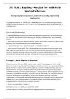 ATI TEAS 7 Reading &mdash; Practice Test with Fully Worked Solutions &lpar;30 Questions&rpar;