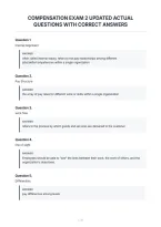 Compensation Exam 2 Updated Actual&NewLine;Questions With Correct Answers