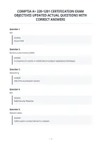 Comptia A&plus; 220-1201 Certification Exam&NewLine;Objectives Updated Actual Questions With&NewLine;Correct Answers&NewLine;