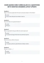 Cohn Aaohn Core Curriculum Ch 1 Questions&NewLine;With Verified Answers Latest Update&NewLine;