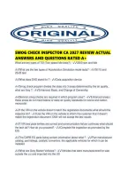 Smog Check Inspector Ca 2027 Review Actual Answers And Questions Rated A&period;pdf