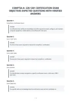Comptia A&plus; 220-1201 Certification Exam&NewLine;Objectives Expected Questions With Verified&NewLine;Answers