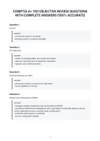 Comptia A&plus; 1101 Objective Review Questions&NewLine;With Complete Answers &lpar;100&percnt; Accurate&rpar;