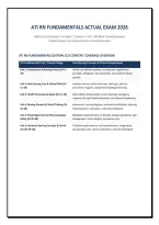 ATI RN FUNDAMENTALS ACTUAL EXAM 2026 &NewLine;Edition 12&period;0 Complete Test Bank &vert; Chapters 1&ndash;58 &vert; 300 Most Tested Questions &NewLine;Verified Answers & Comprehensive Clinical Rationales &NewLine; &NewLine;ATI RN FUNDAMENTALS EDITION 12&period;0 CONTENT COVERAGE OVERVIEW &NewLine;ATI Fundamentals Un