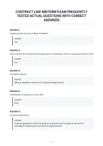 Contract Law Midterm Exam Frequently&NewLine;Tested Actual Questions With Correct&NewLine;Answers&NewLine;