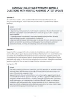 Contracting Officer Warrant Board 2&NewLine;Questions With Verified Answers Latest Update