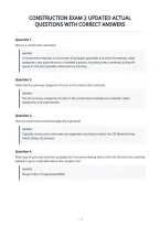 Construction Exam 2 Updated Actual&NewLine;Questions With Correct Answers&NewLine;