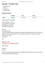 BIO D 121 Module 1 Problem Set&colon; Nutrition &mdash; Complete Questions&comma; Correct Answers and Detailed Explanations &vert; Portage Learning