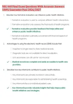 NSG 440 Final Exam Prep 2026&sol;2027 &vert; Practice Questions & Verified Answers &vert; Comprehensive Nursing Review &vert; High-Yield Study Guide