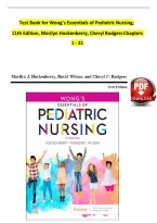 Test Bank for Wong&rsquo;s Essentials of Pediatric Nursing&comma; 11th Edition&comma; Marilyn Hockenberry&comma; Cheryl Rodgers Chapters 1 - 31&NewLine;