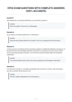 Cpce Exam Questions With Complete Answers&NewLine;&lpar;100&percnt; Accurate&rpar;&NewLine;