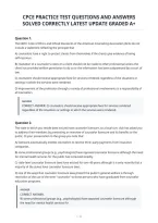 Cpce Practice Test Questions And Answers&NewLine;Solved Correctly Latest Update Graded A&plus;