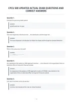 Cpcu 500 Updated Actual Exam Questions And&NewLine;Correct Answers&NewLine;