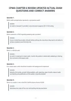 Cpma Chapter 6 Review Updated Actual Exam&NewLine;Questions And Correct Answers