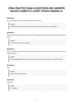 Cpma Practice Exam A Questions And Answers&NewLine;Solved Correctly Latest Update Graded A&plus;