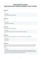 Cpma Practice Exam A&NewLine;Questions With Verified Answers Latest Update