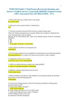 NURS 5434 Family 3- Final Exam with Accurate Questions and Answers &lpar;Verified Answers&rpar; &vert; Latest Fall &lpar;2026&sol;2027&rpar; Updated Version &vert; 100&percnt; Guaranteed Pass &lbrace;JUST RELEASED&rcub; - UTA