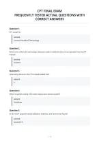 Cpt Final Exam&NewLine;Frequently Tested Actual Questions With&NewLine;Correct Answers&NewLine;