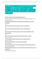 Psyc 2070 Midterm Exam Exam With Correct Actual Questions And Correctly Well Defined Answers Latest Already Graded A&plus;2026&sol;2027 Study Guide