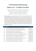 ATI RN MENTAL HEALTH NURSING EDITION 12&period;0 ACTUAL EXAM 2026 &vert; Complete Test Bank &vert; 500 Questions &vert; Detailed Rationales &vert; DSM-5-TR Aligned &vert; Pass Guaranteed - A&plus; Graded&NewLine;&NewLine;