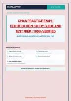 Cmca Practice Exam &vert; Certification Study Guide And Test Prep &vert; 100&percnt; Verified