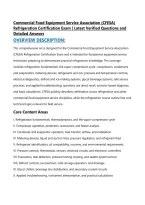 Commercial Food Equipment Service Association &lpar;CFESA&rpar; &NewLine;Refrigeration Certification Exam &vert; Latest Verified Questions and &NewLine;Detailed Answers 