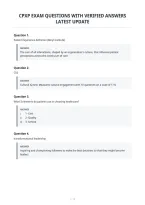 Cpxp Exam Questions With Verified Answers&NewLine;Latest Update&NewLine;